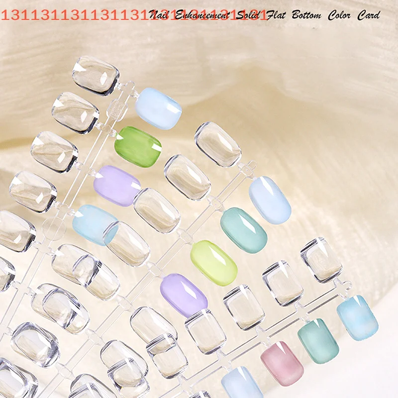 クリアソリッドオーバルトライアングルスクエアシェイプネイルツールネイルテーブルカラーカードディスプレイDIYマニキュアネイルチップ練習ツール