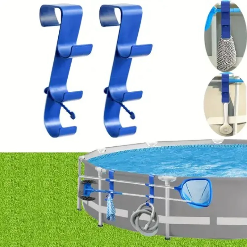 

Poolside Pool Leaf Skimmer Net Holder Plastic Adjustable Telescopic Pool Pole Hooks Above Ground Outdoor Hot Tubs Accessories