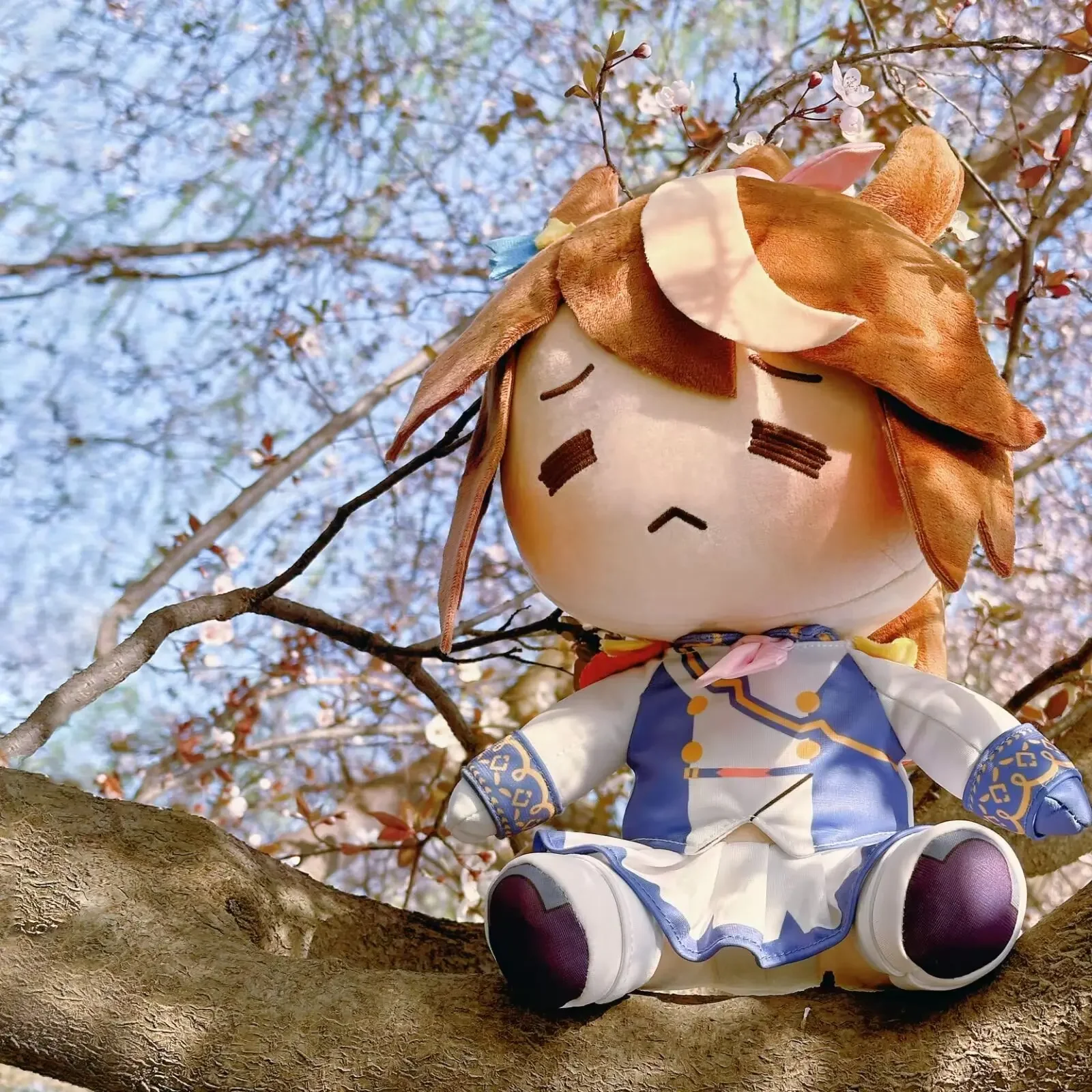 2025 New Pretty Derby Tokai Teio Cosplay Anime Plush Doll 30CM Cute Stuffed Plushie Cartoon Pillows Christmas Gifts Boys Girls