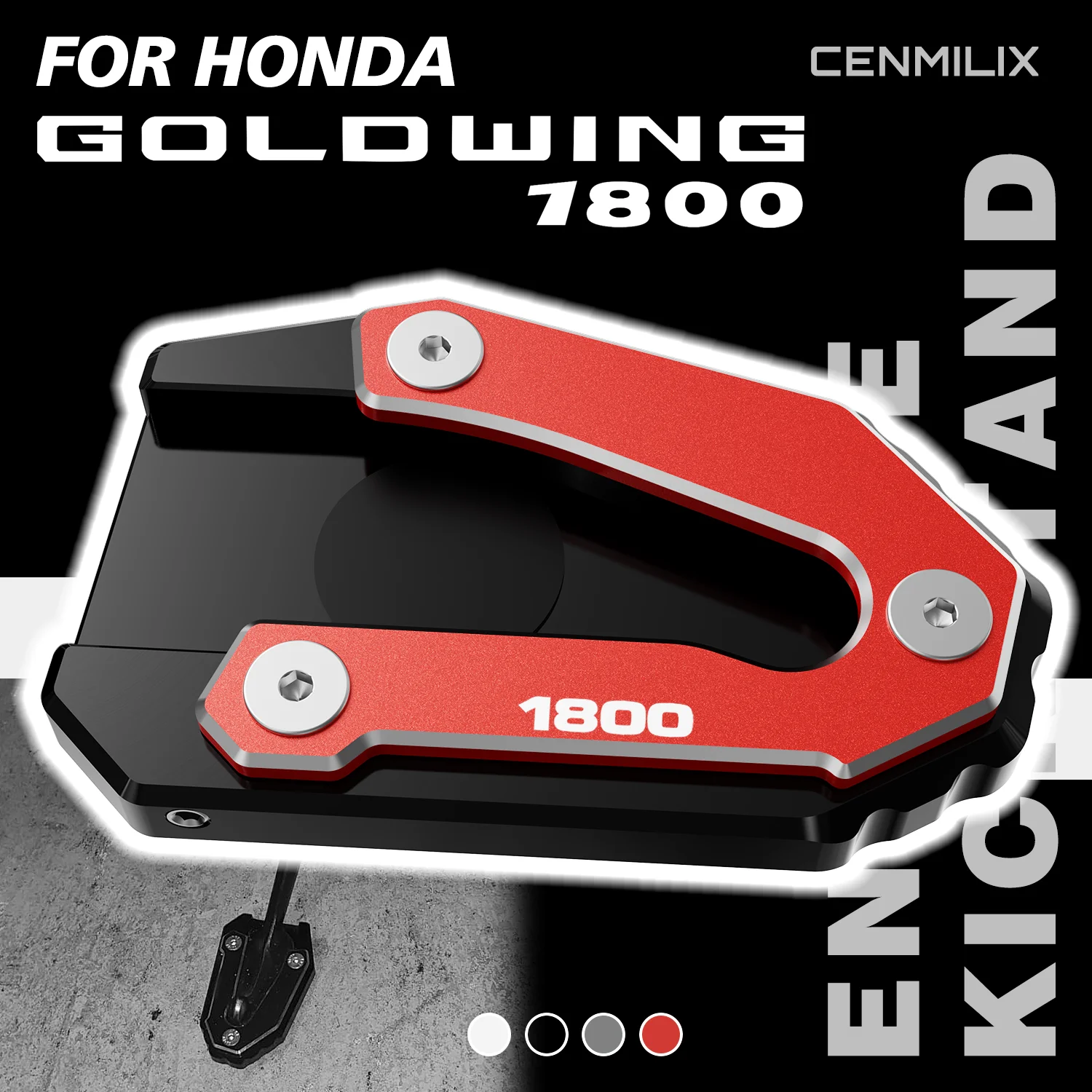 

For Honda Goldwing 1800 GL1800 F6B 2002-2017 Accessories Motorcycle Side Stand Support Pad Kickstand Enlarger Extension Plate