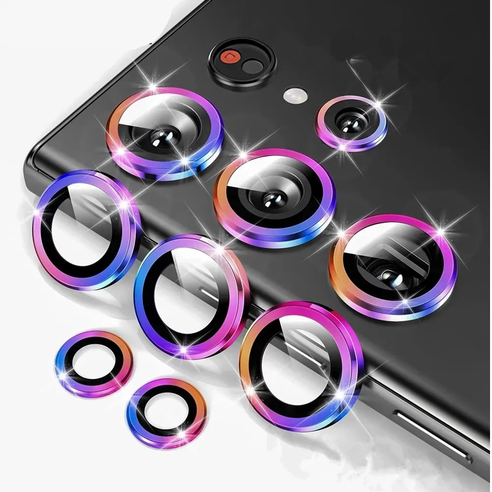 For Samsung Galaxy S25Ultra S25Plus S24 23Ultra Camera Lens Protector Tempered Glass Camera Cover Screen Protector Metal Scratch