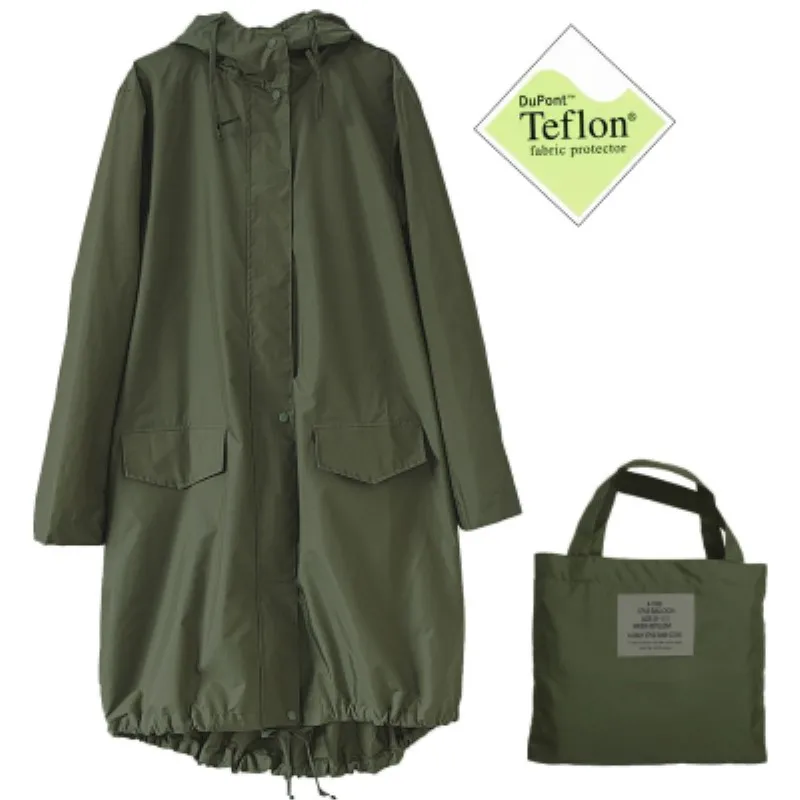 

Lightweight Fashion Raincoat Japan Korea Outdoor Lightweight Breathable Long Trench Coat Poncho Quick-drying Travel Raincoat