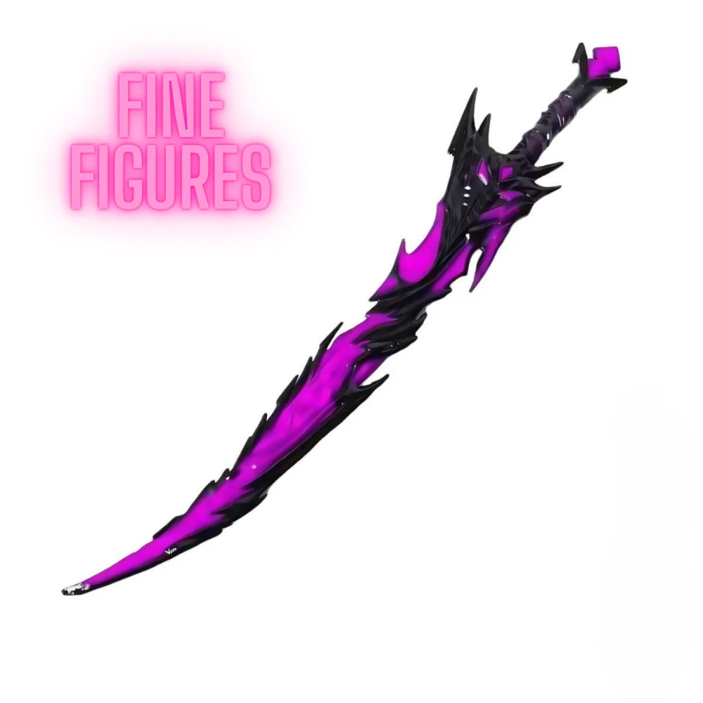 سكين زخرفي بشفرة شوكة الذيل، تمثال أنيمي قابل للجمع، زخارف سطح المكتب لغرفة الألعاب، آمنة وغير شحذ #6