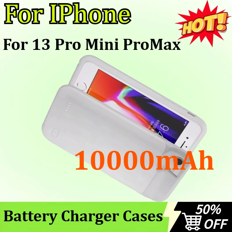 

10000mAh for IPhone13 Pro Mini ProMax Back Clip Battery Charging Treasure Large Capacity Integrated Charging Portable Back Nail