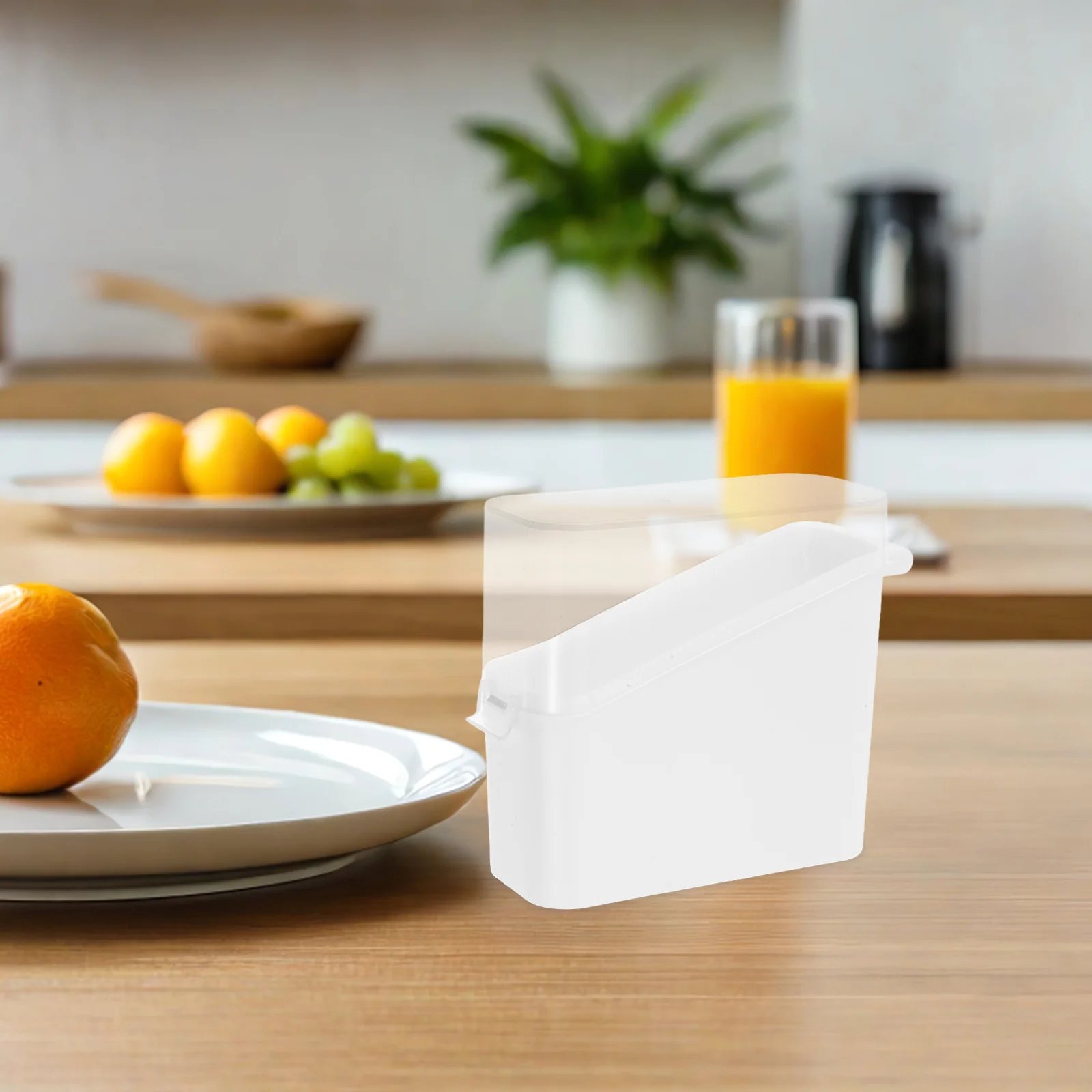 2 قطعة حاوية تخزين الجبن صندوق شرائح الجبن الشفاف الثلاجة زبدة لحم الخنزير المقدد حارس المطبخ استخدام شريحة صندوق تخزين لحم الخنزير #1