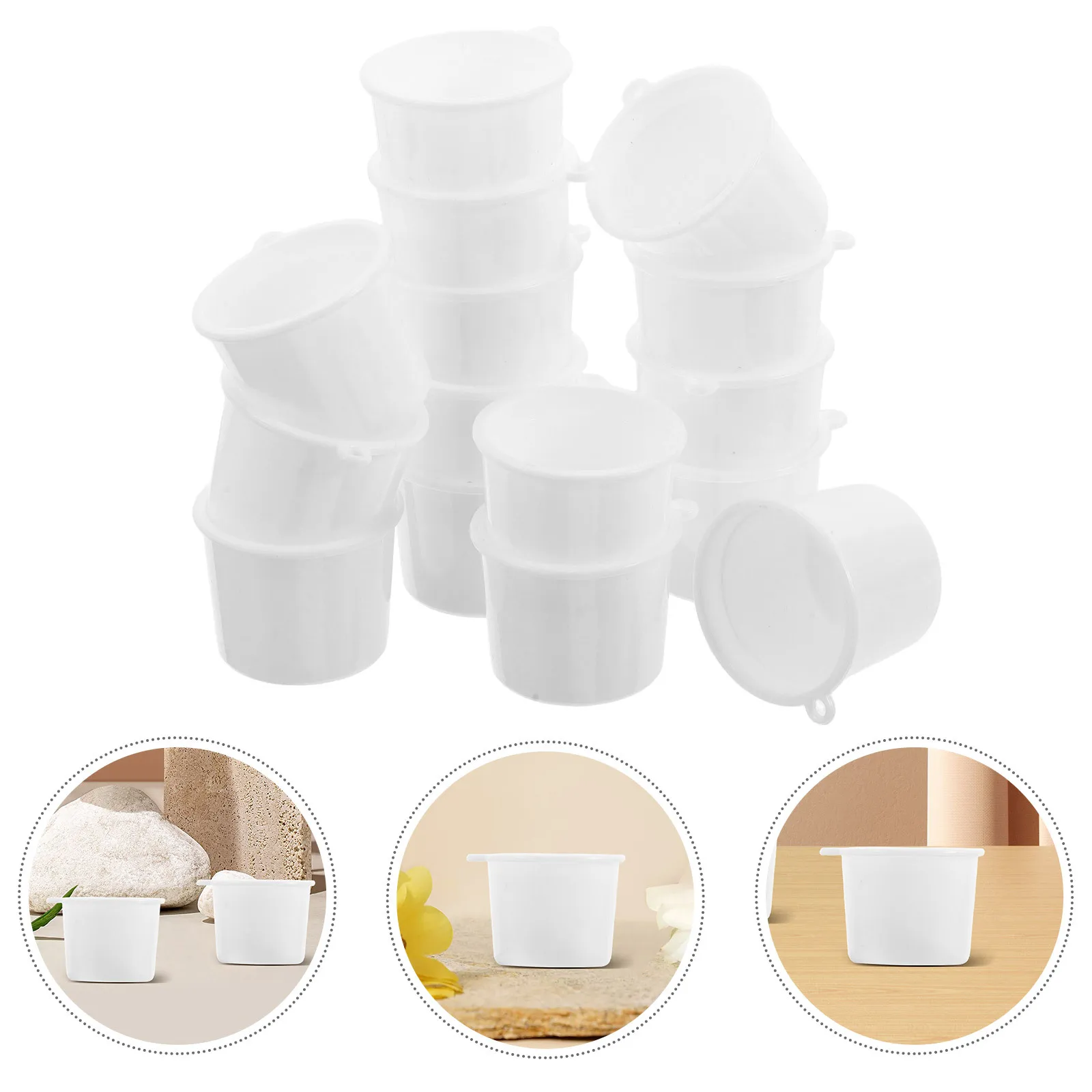 Mini recipientes de cuenco en miniatura, accesorios de cocina de plástico realistas, juego de simulación, almacenamiento de alimentos para casa de muñecas, fiambrera, 100 Uds.