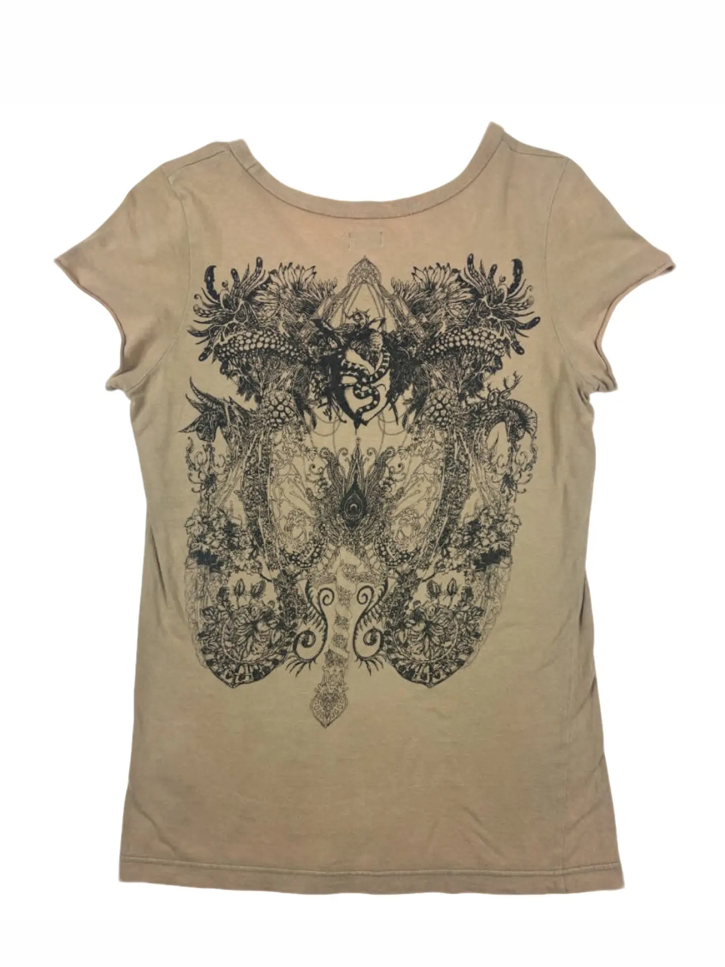 LGB visual snake fruit print pattern short-sleeved T-shirt