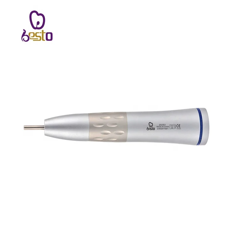 

den tal 1:1 Internal Spray Straight Handpiece Stainless Steel Low Speed Contra Angle E-Type Connector with Anti-slip Design