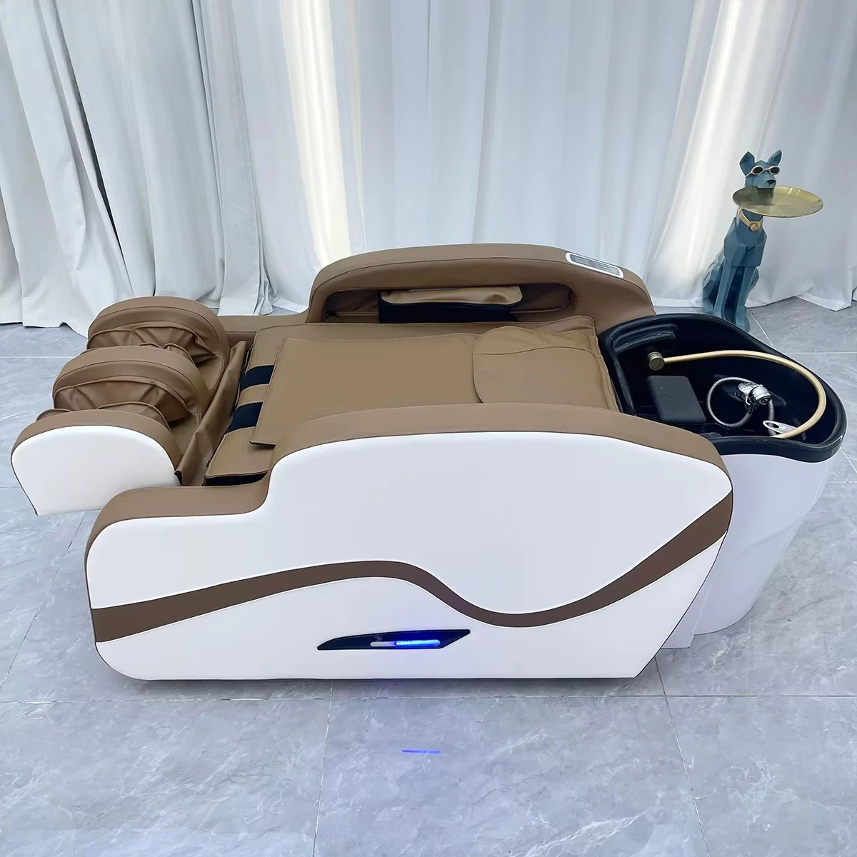 

Массаж спины с подогревом, шампунь, кровать, паровая циркуляция воды, 4d массажная кровать для терапии головы, уход за кожей головы, шампунь-кровать