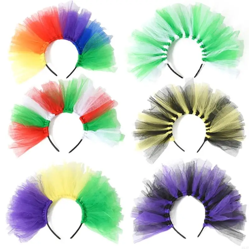 

DXAE Soft Elastic Tulle Headpiece Headband for Adults and Kids Parties Decoration