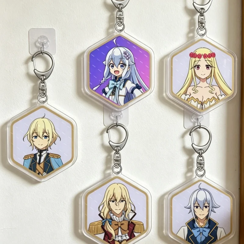 Anime Reincarnated as Daughter of Hero Father & Elf Mother Acrylic Stand Keychain Bag Charm Desk Decoration Birthday Gift
