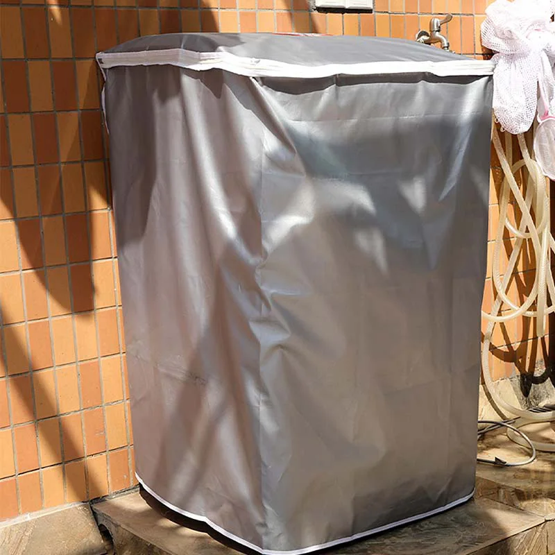 Waterproof Dustproof Washing Machine Cover Sun Protection Sunscreen Dryer Cover Household Protective Dust Cover Washroom