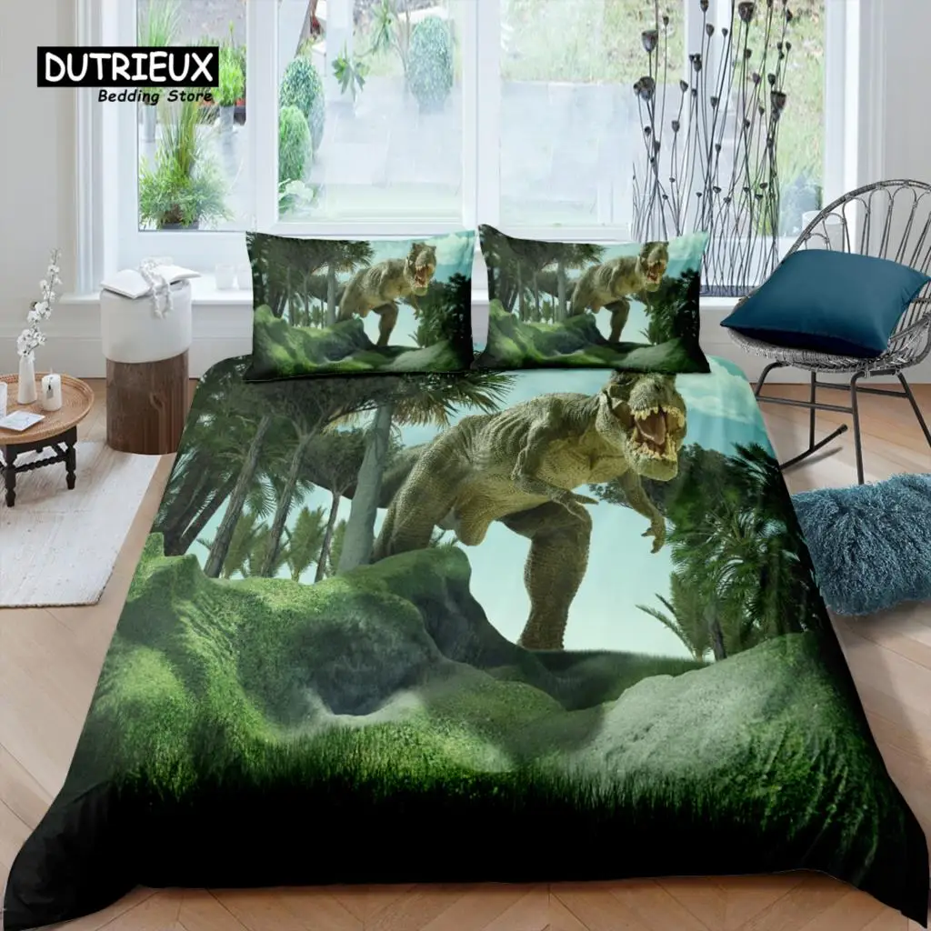 

Home Living Luxury 3D Tyrannosaurus Bedding Set Girl Duvet Cover Set Pillowcase Kids Bedding Set Queen and King EU/US/AU/UK Size