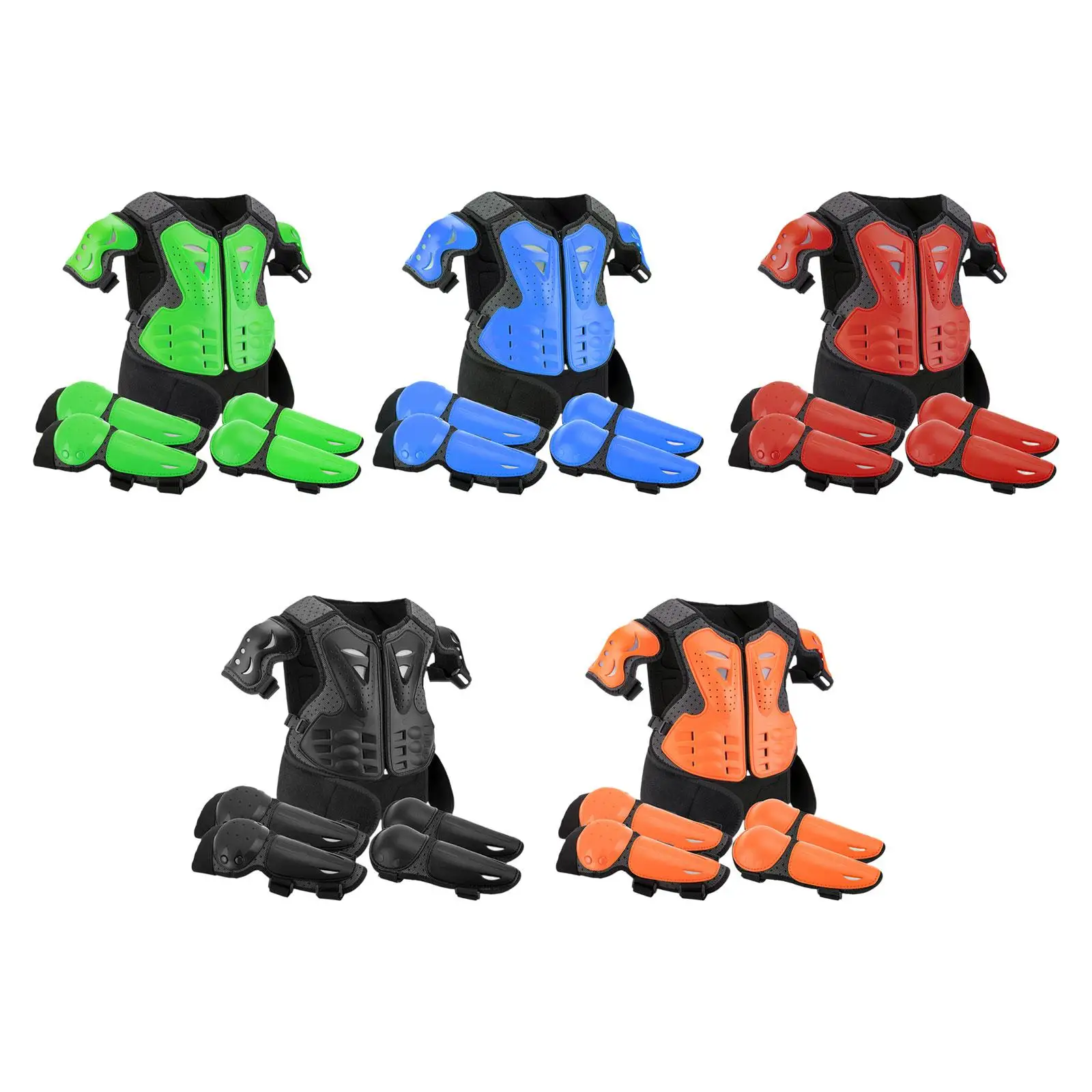 Generic Dirt Bike Gear Kids Motorcycle Armor Suit Wear Resistant High Performance Full Protection for Skating Skateboard