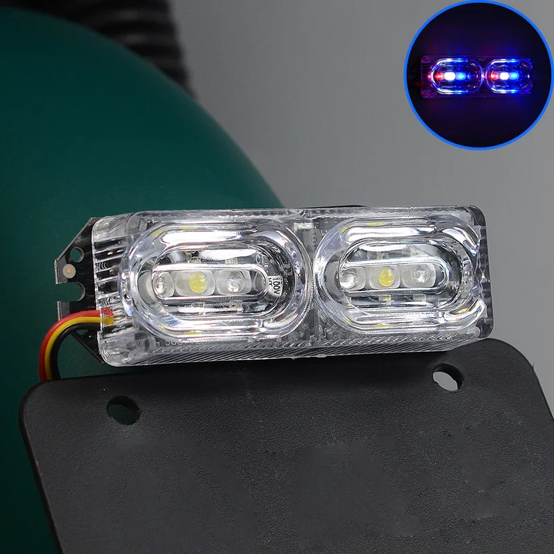 

Motorcycle Flashing Taillight LED Brake Turn Light 9V-80V Chromatic Taillight Electric Motor License Plate Light Warning Lights