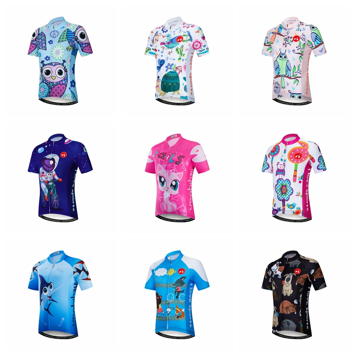 2022 Cycling Jersey Kids Boy Girl Bike Mountain MTB Shirt Short sleeve Children Team Mountain Road Top Summer clothes Clothing