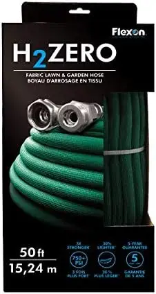 

Lightweight Fabric Garden Hose, 100ft Ultra-Flexible 750 PSI with Crush-Proof Couplings, Kink-Resistant Watering Hose for Lawn &