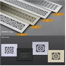 Premium Wide Square Rectangle Aluminum Air Vent Ventilator Grille Cover Conditioner Closet Shoe Cabinet