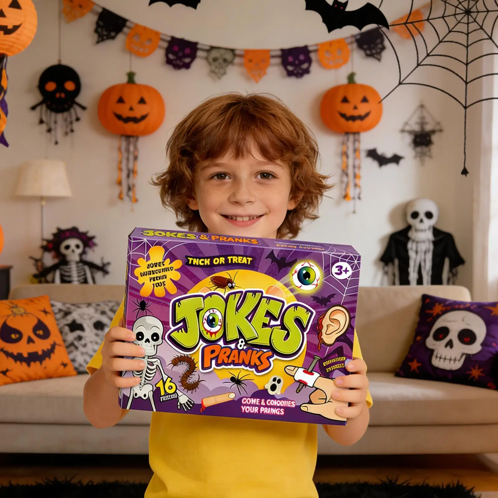 Prank Toy Kit Novelty Prank Props Tricks Gag Joke Props For April Fools Halloween Birthday School Office Travel Classroom