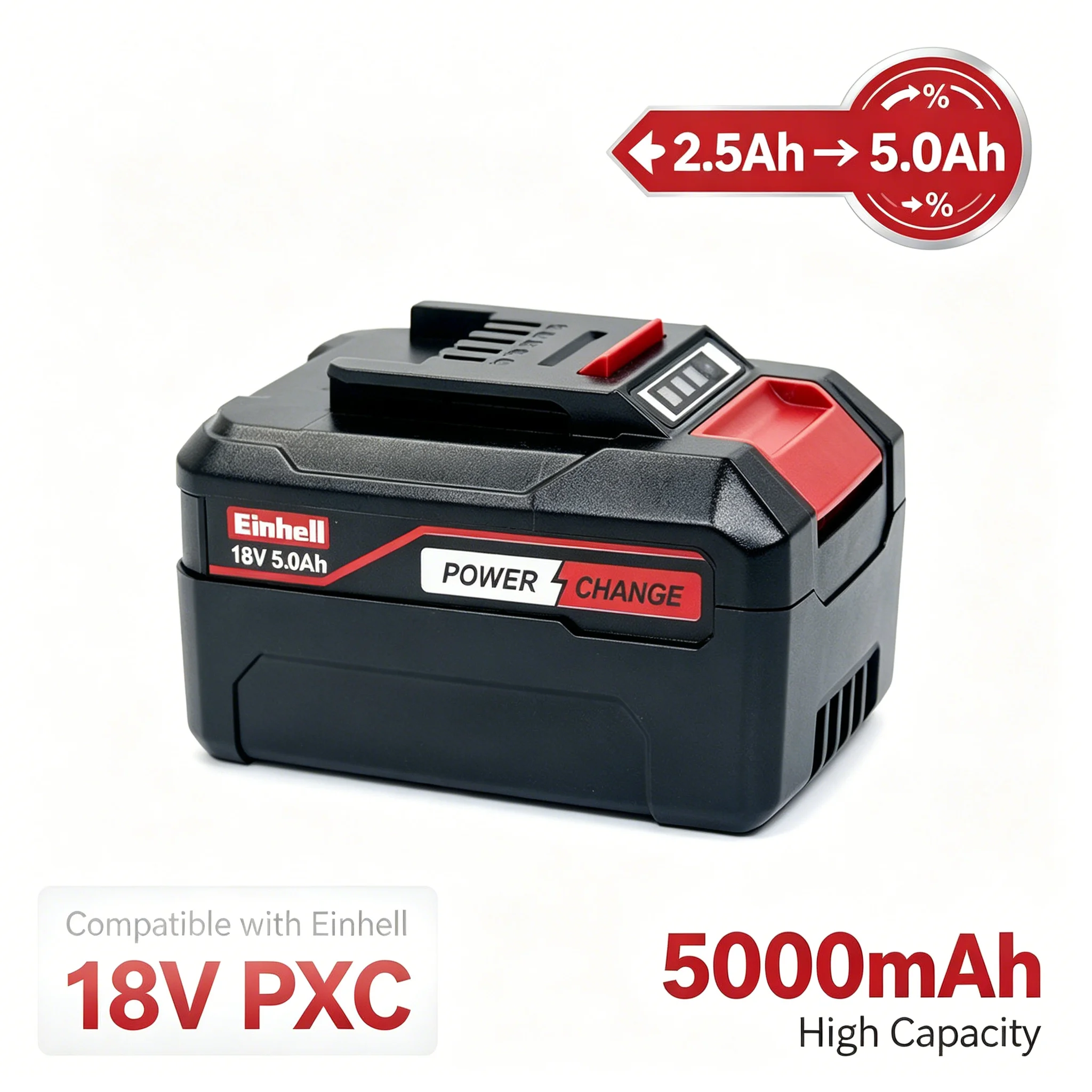For EINHELL  5000mAh Power Tools Battery EIN18C2 for EINHELL 18V Battery Power X-change PX-BAT4 4511396 4511437 TE18