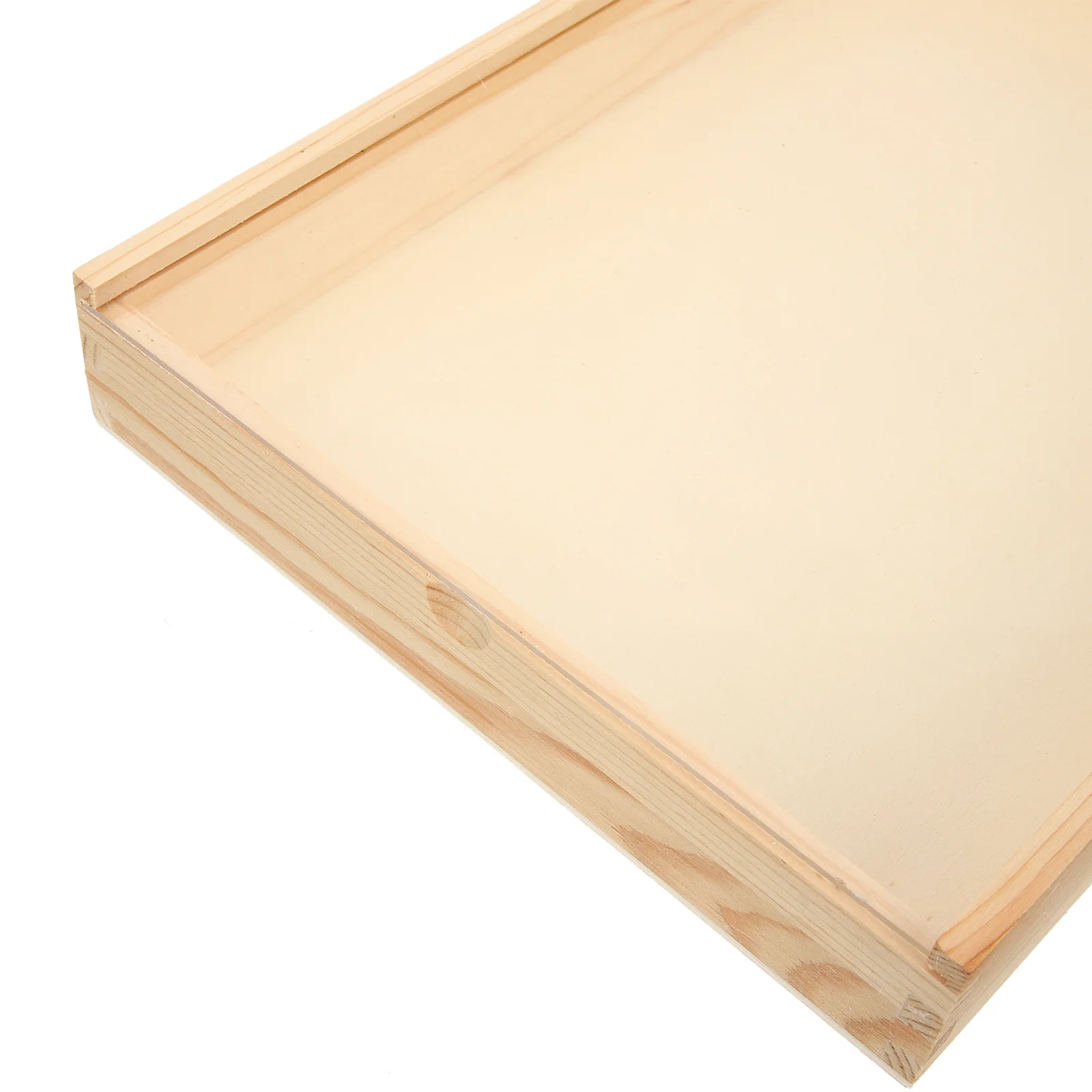 

Wood Frame Specimen Case Transparent Lid Large Capacity Portable Lightweight Specimen Display Storage Box Display Case