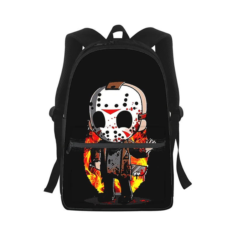 

Jason Voorhees Men Women Backpack 3D Print Fashion Student School Bag Laptop Backpack Kids Travel Shoulder Bag