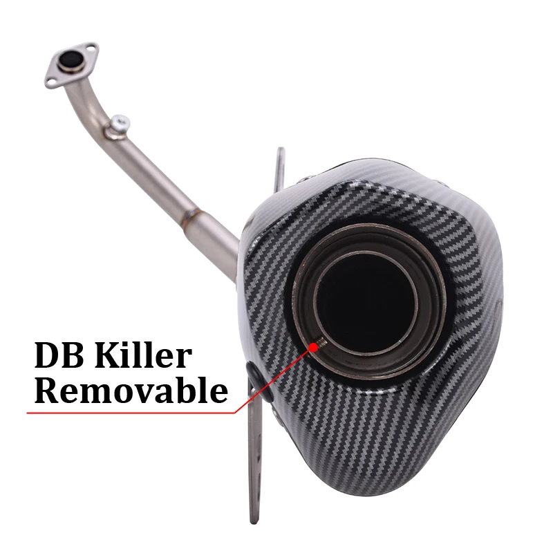 Slip On For HONDA ADV160 2024 2025 2026 Full System Motorcycle Exhaust Modify DB Killer Muffler Espace Moto Wtih Front Link Pipe