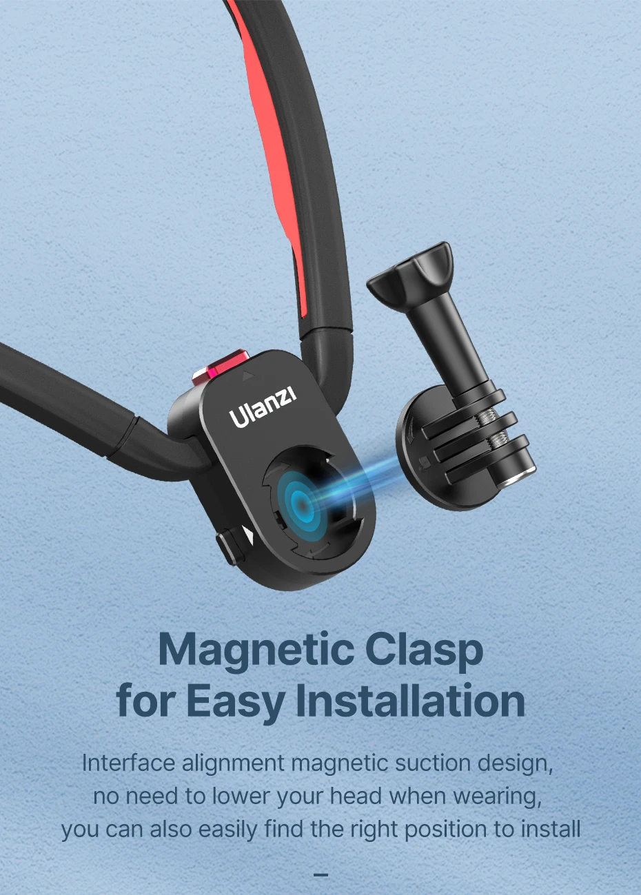 Ulanzi Go-Quick II Magnetische Silikon-Halshalterung für GoPro Hero 13 12 für Insta360 für DJI Osmo Action-Kamera-Zubehör – Detail 8