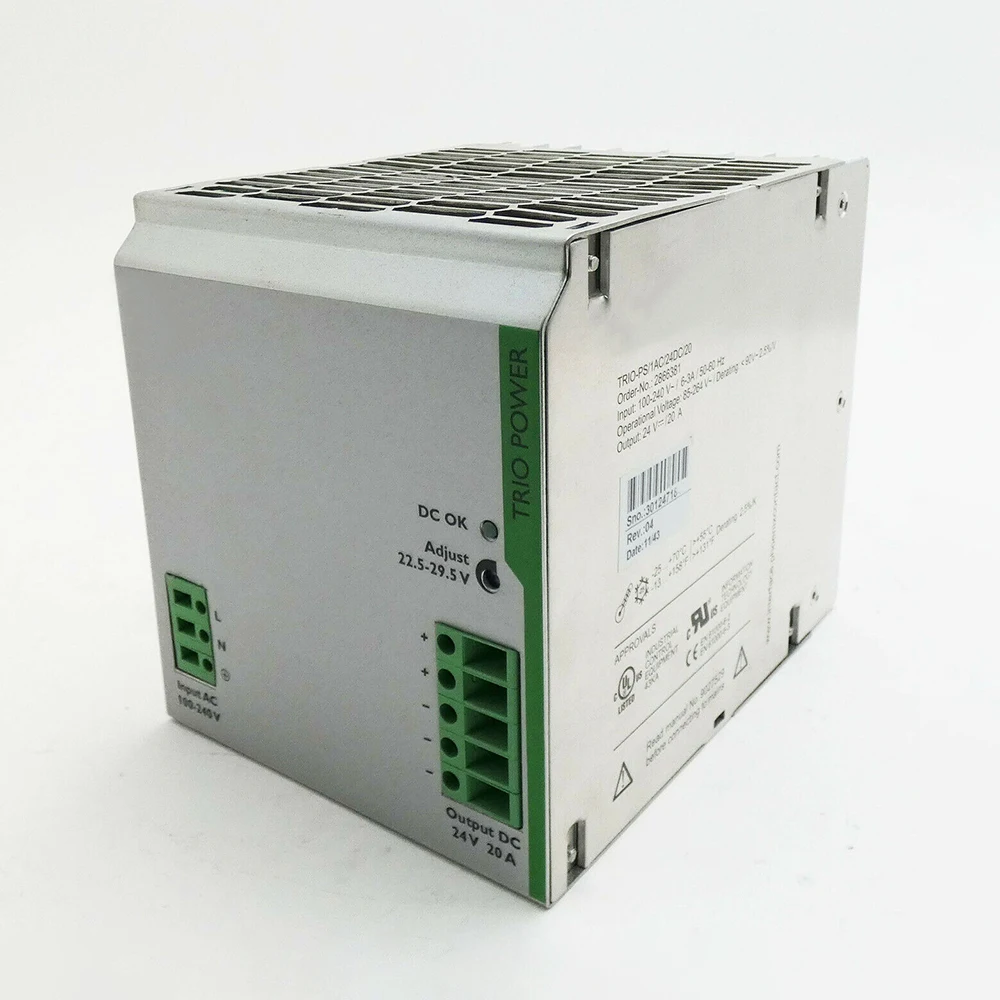 New 2866381 TRIO-PS/1AC/24DC/20-2866381 TRIO POWER For Phoenix Switching Power Supply Fast Ship Work Fine High Quality