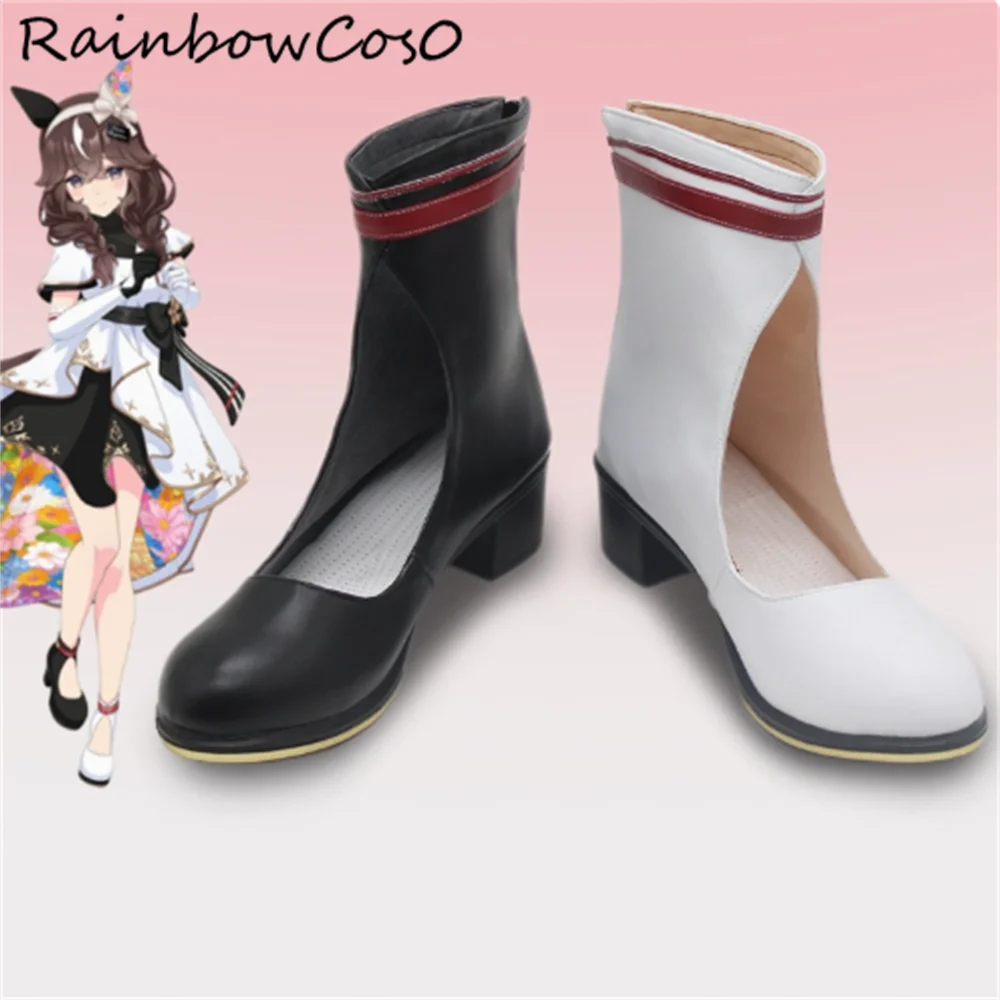 

Curren Chan Umamusume Pretty Derby Обувь для косплея Сапоги Игра Аниме Хэллоуин Рождество RainbowCos0 W4580