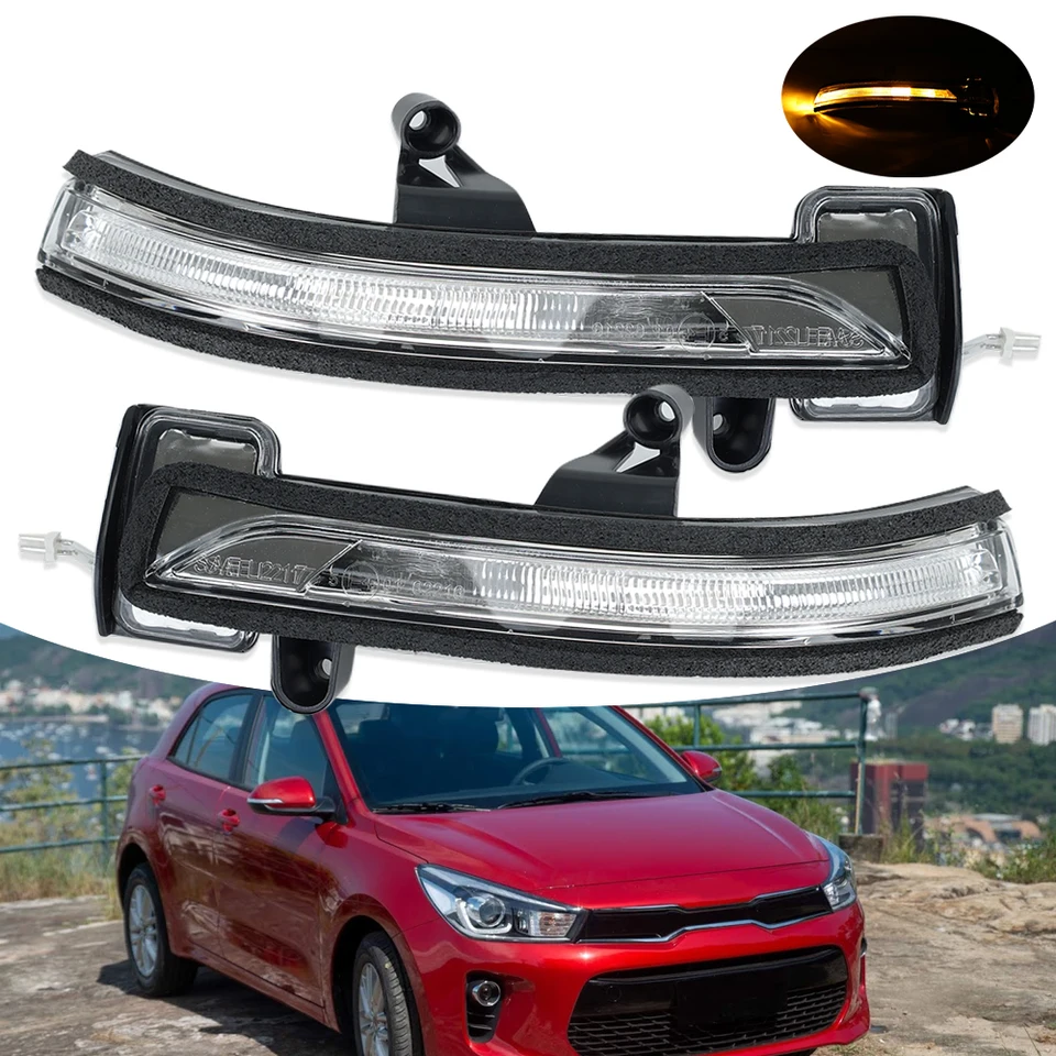 LED Wing Mirror Turn Signal Light – Left/Right For KIA RIO MK3 2011-2017 (Clear Lens)