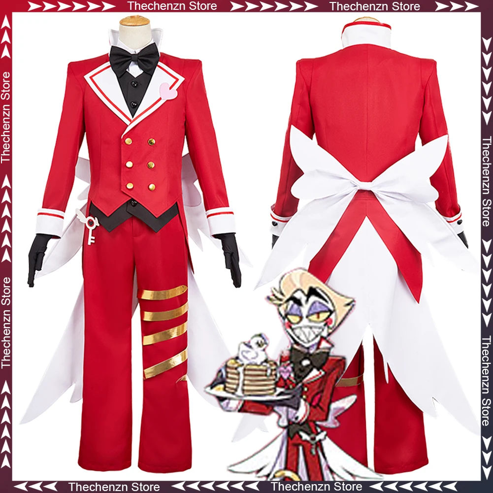 

Fancy Dress Butler Lucifer Cosplay For Men Waiter Clothing 2025 TV Hell Hotel Costume Halloween Adult Man Roleplay Party Outfits