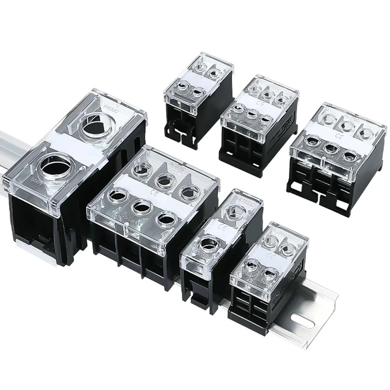 

DIN Rail Terminal Block IN411S IN30BK IN12BK High power split type junction box Wire connectors Copper terminal block 600V 30A