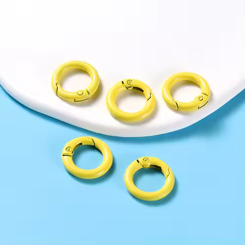 5Pcs/Lot 21 Colors Metal O Ring Spring Clasp Openable Round Carabiner Keychain Clips Hook Dog Chain DIY Jewelry Buckle Connector - Image 32