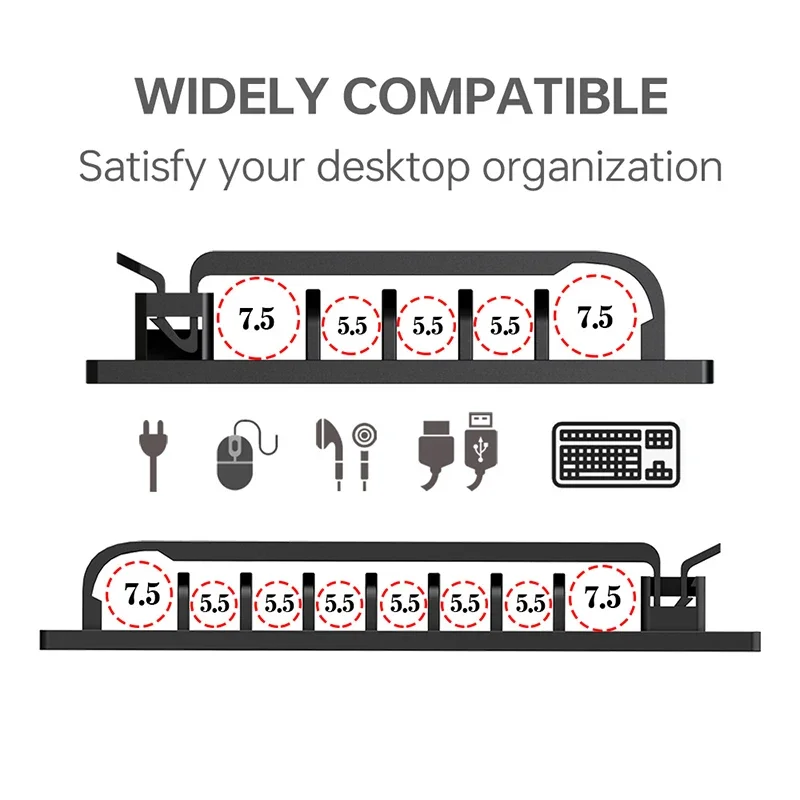 Cable Organizer Self Adhesive Cable Clips USB Cable Management Clamp Car Home Desk Wall Cord Holder Charging Wire Winder Manager