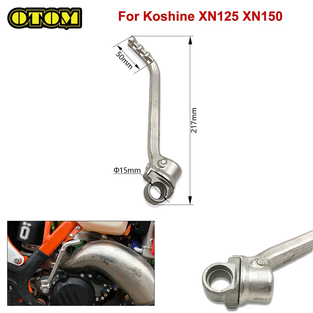 125cc 150cc Motorcycle Kick Starter Start Lever Kickstarter Shaft Kick Lever Kicker Pedal For Koshine XN125 XN150 2 Stroke Parts
