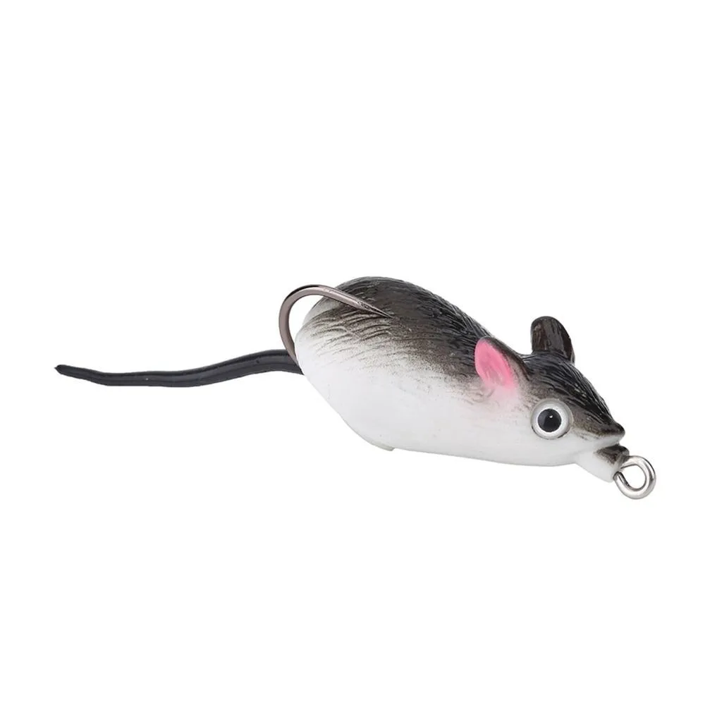 

Durable Dual Hooks Soft Fishing Lures Soft Mice Rotating Tail Topwater Lure Artificial Bait Fishing Tackle