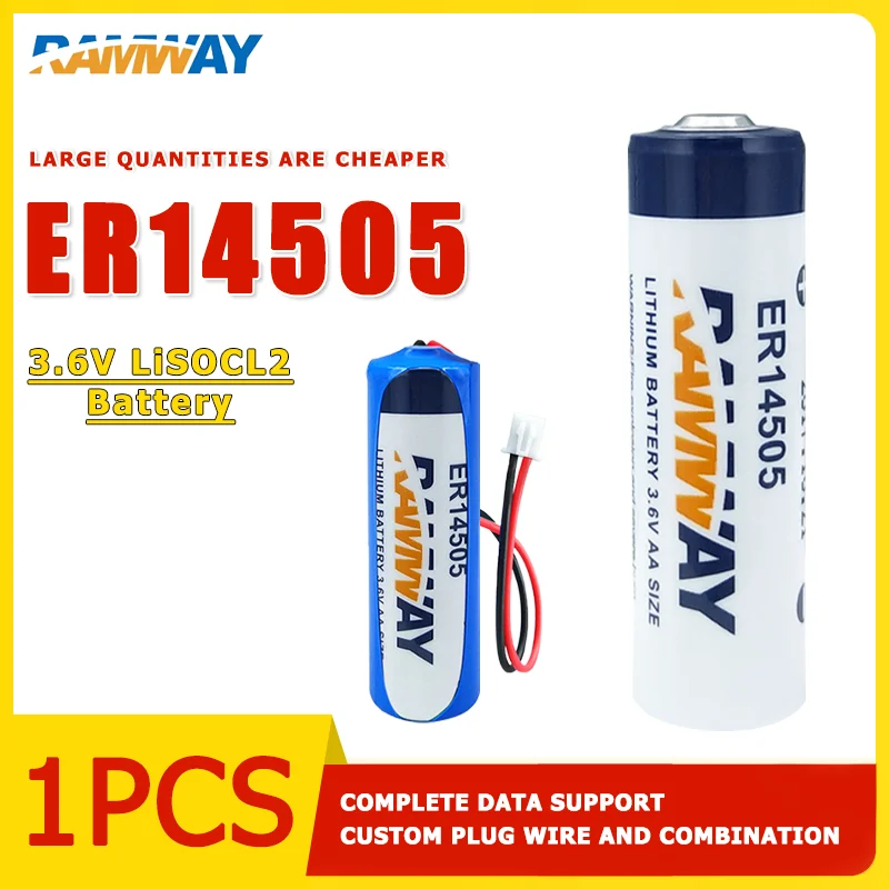 

RAMWAY ER14505 2700mAH 3.6V lithium-ion battery can be used for flow metering meters water meters batteries and gas meters