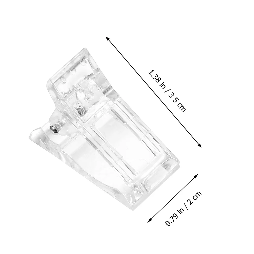 Pinces de fixation en cristal pour ongles, outil d'art des ongles, pinces de fixation de manucure réutilisables, accessoires professionnels de beauté des ongles confortables, 20 pièces