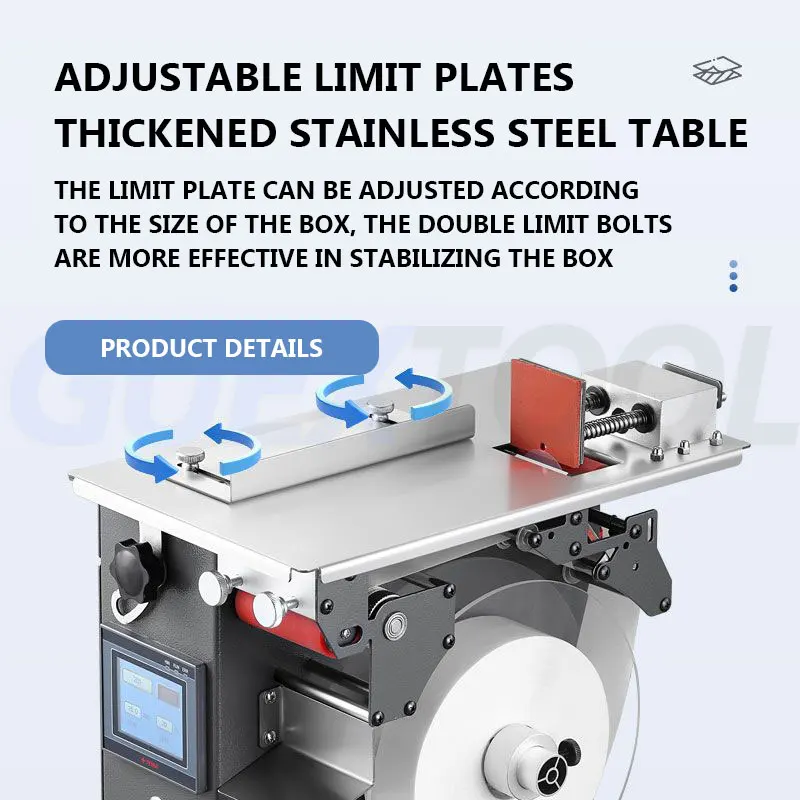 Rectangular Right Angle Carton Sealing Machine Box 90 Corner Packing Sticker Labeling