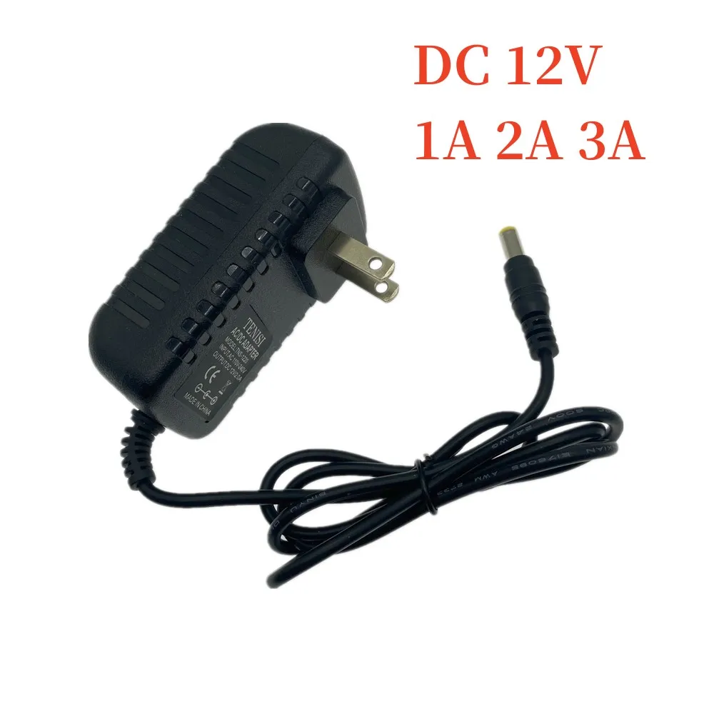 

LED Power Adapter 5.5*2.1~2.5mm Female Connector AC 110V 220V To DC 12V 1A 2A 3A Lighting Transformer For LED Strip CCTV Router