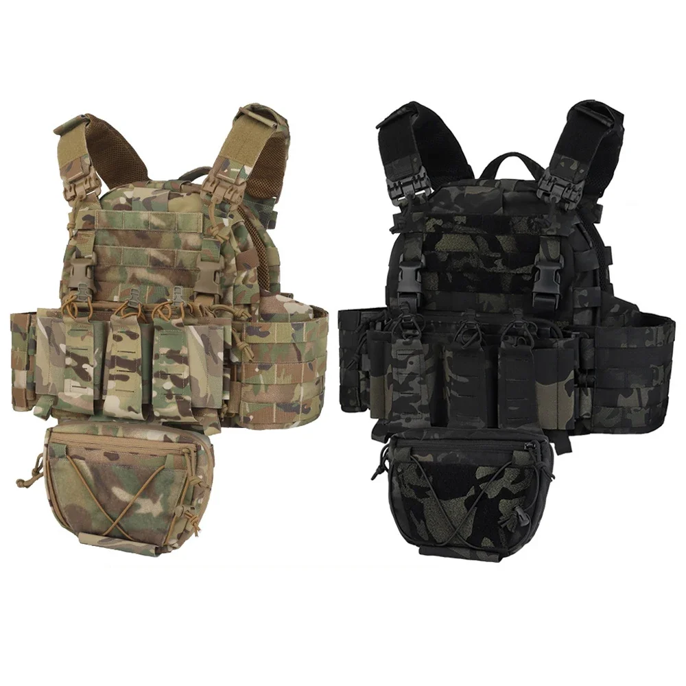 

ARC Tactical Vest With Triple Magazine Pouch Hunting Vest Tubes Quick Release Plate Carrier Vest Militar Airsoft Paintball Gear