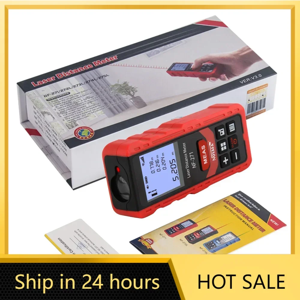 

Noyafa NF-271-40M red Laser Distance Meter Electronic Laser Digital Rangefinder Ruler Range Finder Measuring Tape Device