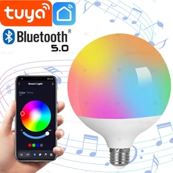 220V Tuya Bluetooth Smart Dragon Ball Bulb Led Lamps E27 Base RGBCW Smart Life APP Light Color Changing Music Sync Group Control