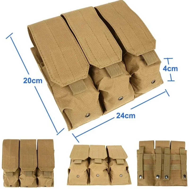 

Тактические сумки MOLLE с тройным магазином, двойные тройные сумки для стрельбы, магнитные сумки для военных игр, пейнтбола, магнитные сумки, оборудование для оружия
