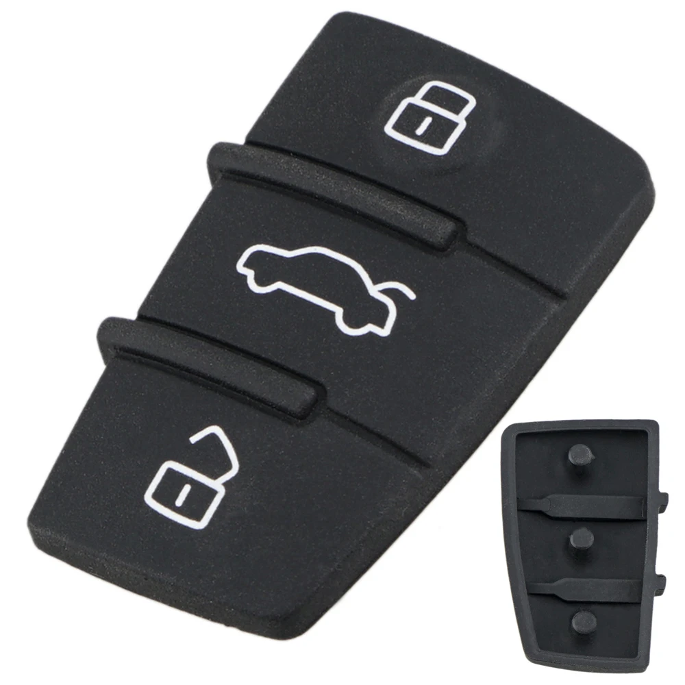 3 Button Flip Folding Replacement Repair Skin Car Key Shell Case Rubber Pad Fit for Audi A3 A4 A5 A6 A8 Q5 Q7 TT