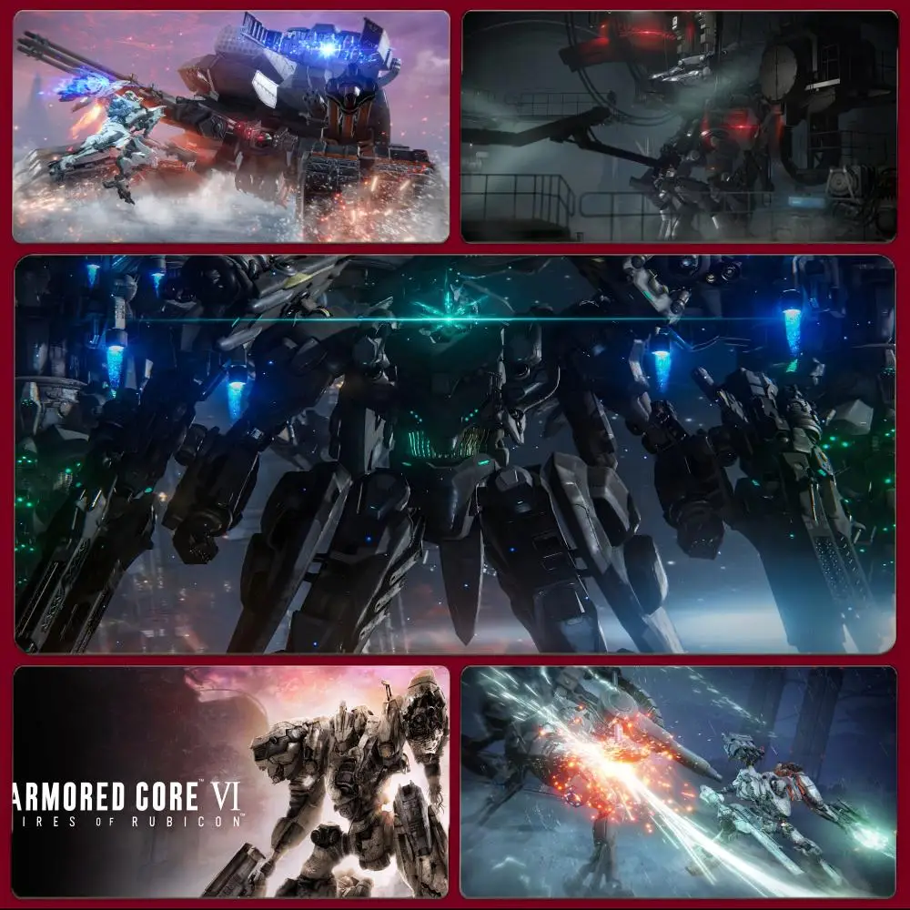game mecha A-Armored Core Mouse Pad Large Gaming Mousepad with Stitched Edges Thickened Desk Mat PC