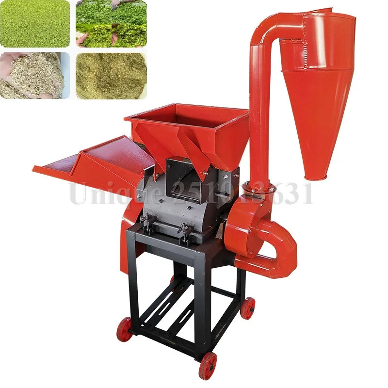 Electric Automatic Animal Feed Crushing Machine Grass Corn Stalks Silage Hay Chaff Cutter Crusher Chopper