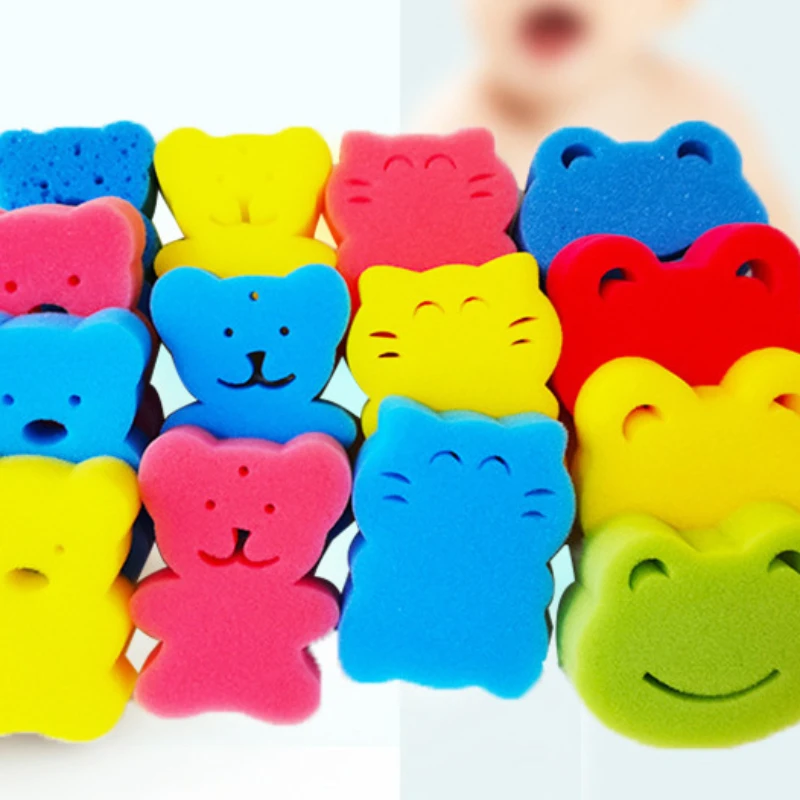 Baby shampoo,  bath sponge, baby bath sponge, cartoon shape, back rub artifact, foaming