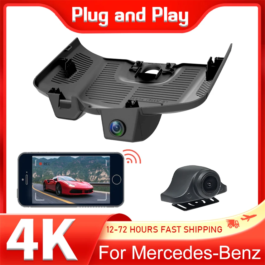 Car DVR Wifi Dash Cam Camera Video Recorder Easy Installation For Mercedes-Benz EQS 580 450+ 4MATIC For MB EQS580 EQS450+ 2022